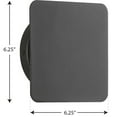 thumbnail image 4 of Progress Lighting Z-2025 1-Light Satin White LED Modern Outdoor Square Wall Light with Shade, 4 of 6