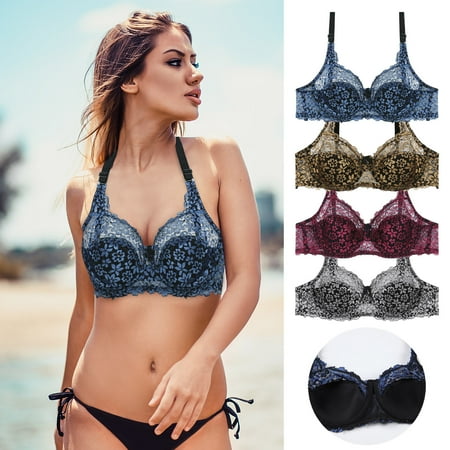 

Darzheoy Ladies Comfortable Breathable Gathered Underwire Bra Ladies Pure Cotton Thin Underwear High Support Bras for Women 42D