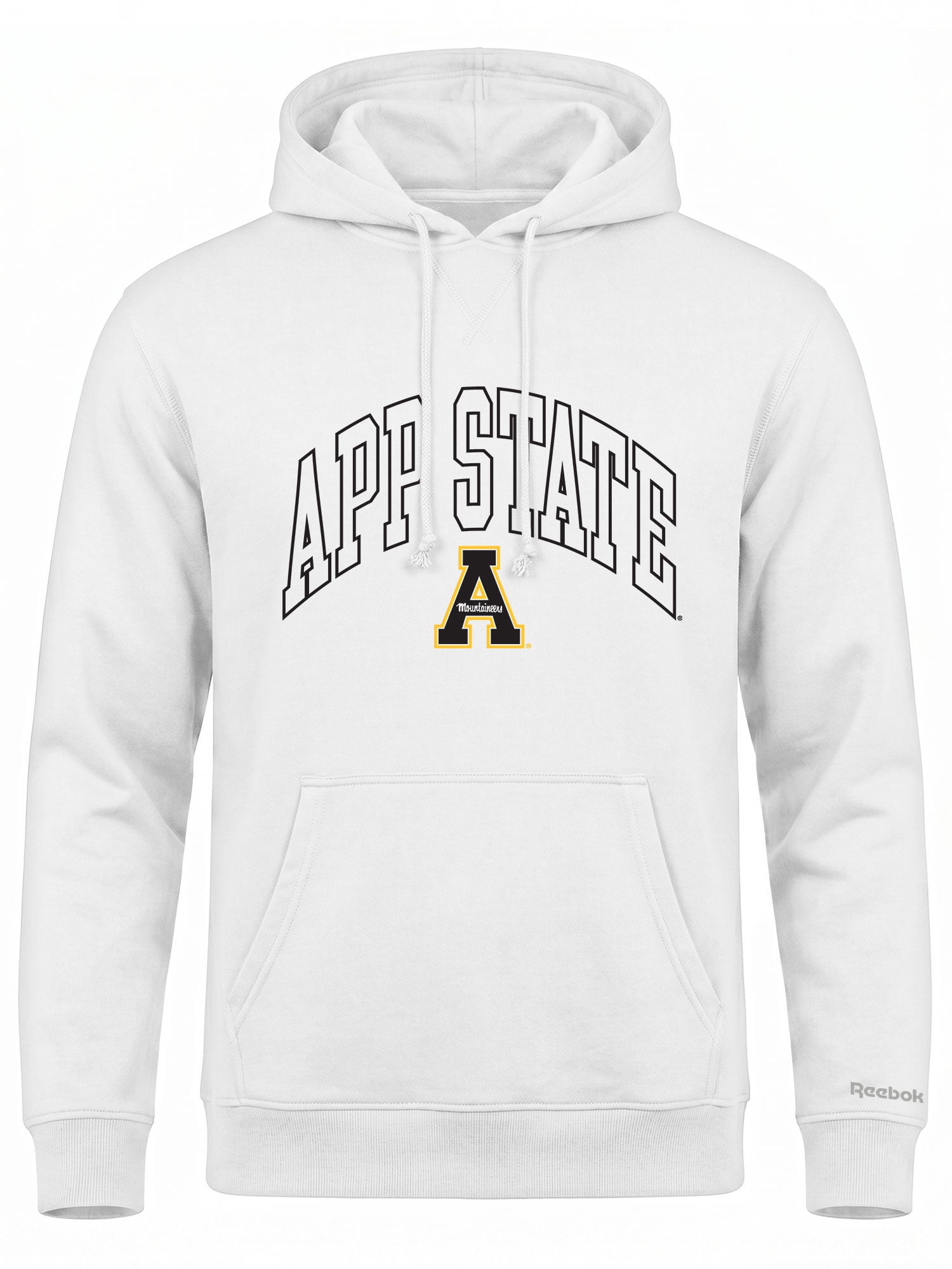 Appalachian State Mountaineers Reebok Mens White Hooded Sweatshirt