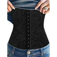thumbnail image 1 of SAYFUT Women's Ultra Firm Waistnipper Cool Comfort Waist Trainer Tummy Control Shaper Flower Pattern Underbust Corset, 1 of 6