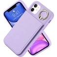 thumbnail image 2 of iPhone 11 Case with Card Holder for Women, iPhone 11 Phone Case Wallet with Credit with Ring Kickstand Shockproof Slim Stand Case for iPhone11 - Purple, 2 of 15