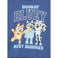 thumbnail image 4 of Bluey Girls Graphic Fleece Crewneck Sweatshirt with Long Sleeves, Sizes 4-18, 4 of 5