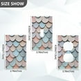 thumbnail image 7 of Yayeee Blank Wall Plate Cover 1-Gang 4.5"x2.7" Home Unused Decorative Outlet, Blue Shimmering Pattern, 7 of 7