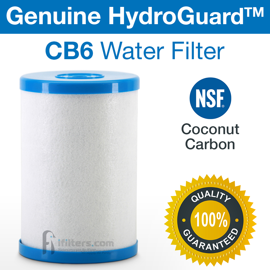 Whole House Genuine Hydro Guard CB6 Micron Filtration Carbon Block ...