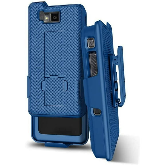 Sonim XP8 Shell Case with Holster, Heavy Duty Belt Clip with Swivel Clip for Sonim XP8 AT&T FirstNet Sprint XP8800 Features: Secure Fit & Built-in Kickstand Blue
