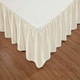 thumbnail image 3 of MesaSe Sheets & Beyond Solid Microfiber 14” Bed Skirt  Queen  White, 3 of 5