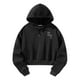 thumbnail image 2 of Sudadera con capucha Mujer Sudadera con capucha de gran tamaño Suéter negro de manga larga Traje de otoño Jersey ligero Top Sudadera con capucha para XL, 2 of 8