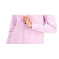 thumbnail image 3 of ID Ideology Women's Zip Front Fleece Hoodie Pink Size X-Small, 3 of 3
