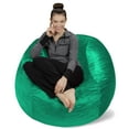 thumbnail image 2 of Sofa Sack Bean Bag Chair, Memory Foam Lounger with Microsuede Cover, Kids, Adults, 4 ft, Aqua Marine, 2 of 6
