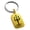 Gold, variant on Stainless Steel Poseidon Greek God of Sea Engraved Small Rectangle Dog Tag Charm Keychain Keyring