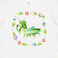 thumbnail image 4 of Inktastic Praying Mantis with Flowers and Leaves Boys or Girls Baby T-Shirt, 4 of 5