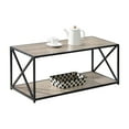 thumbnail image 2 of Convenience Concepts Tucson Coffee Table with Shelf, Black/Cherry, 2 of 5