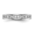 thumbnail image 4 of Solid 14k White Gold Engagement Diamond Wedding Band Ring Size 5 (.5 cttw.), 4 of 8