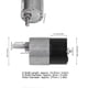 thumbnail image 2 of Gear Motor Speed Reduction Brushless D Shaft Low Noise CW CCW Rotation Geared Motor DC12V200RPM, 2 of 4
