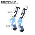 thumbnail image 3 of Saiise Bluey Funny Socks Men Women Boys Kids Adults Novelty Graphic Crew Tube Socks Crazy Design Casual Dress Socks for Sports,Running,Travel, 3 of 7