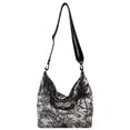 thumbnail image 1 of Bolso de hombro bordado de lona Vintage para mujer, bolsos grandes con cadena para mujer Likrtyny Para estrenar, 1 of 9