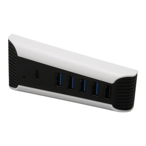 USB Hub d'extension haute vitesse, 1x USB Port de recharge rapide 5 Port USB Hub Portable ABS Stable pour la console de jeu
