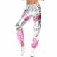thumbnail image 5 of Pantalones largos de mujer a juego con el color, de charol estampado en caliente, con bolsillo láser en color, pantalones largos holgados para mujer, 5 of 5