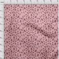 thumbnail image 4 of oneOone Cotton Jersey Rose Pink Fabric Leaf With Chevron Fabric For Sewing Printed Craft Fabric By The Yard 58 Inch Wide, 4 of 5