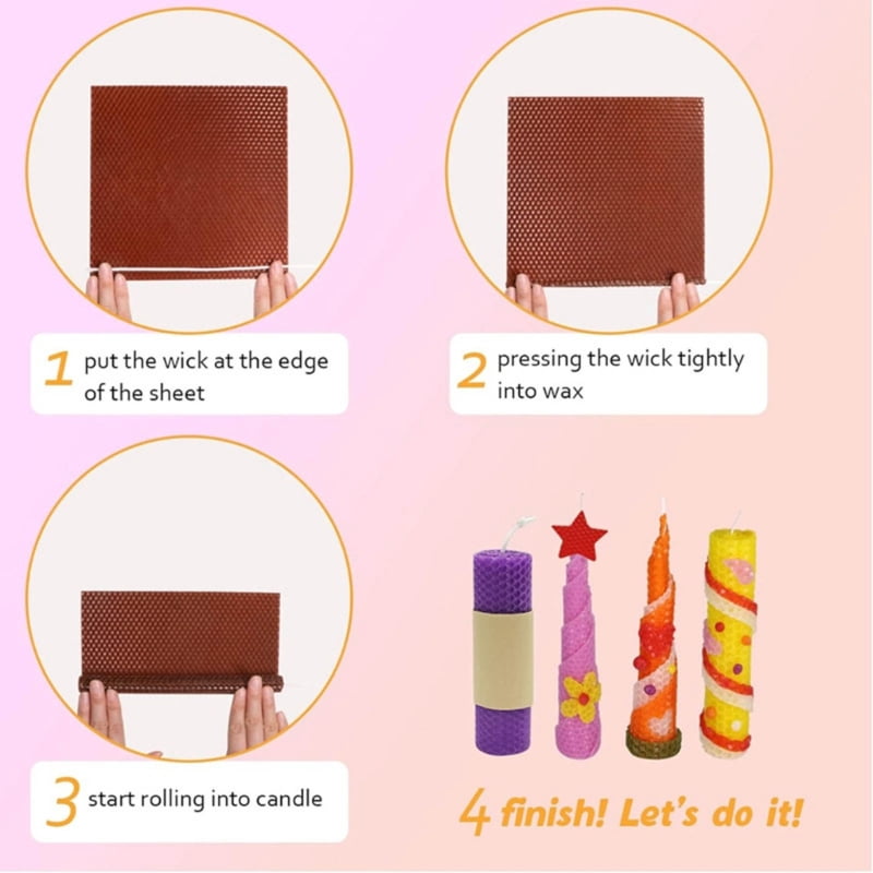 Zecic Wax Sheets DIY Candle Making Supplies for Christmas Candle Home Decor
