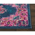 thumbnail image 4 of 2â€™ x 3â€™ Blue and Pink Medallion Scatter Rug, 4 of 8