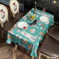 thumbnail image 3 of Husky and Coffee Rectangle Tablecloth 60"x120",Waterproof Polyester Rectangle Table Cloth, Wipeable Spillproof Polyester Tablecloth for Dining, Camping, Indoor and Outdoor, 3 of 6