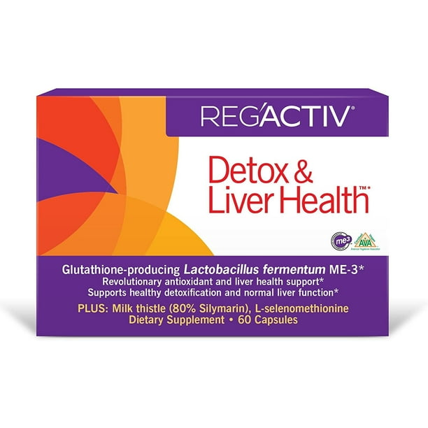 REG'ACTIV Detox & Liver Health, 60 Capsules, with The Glutathione