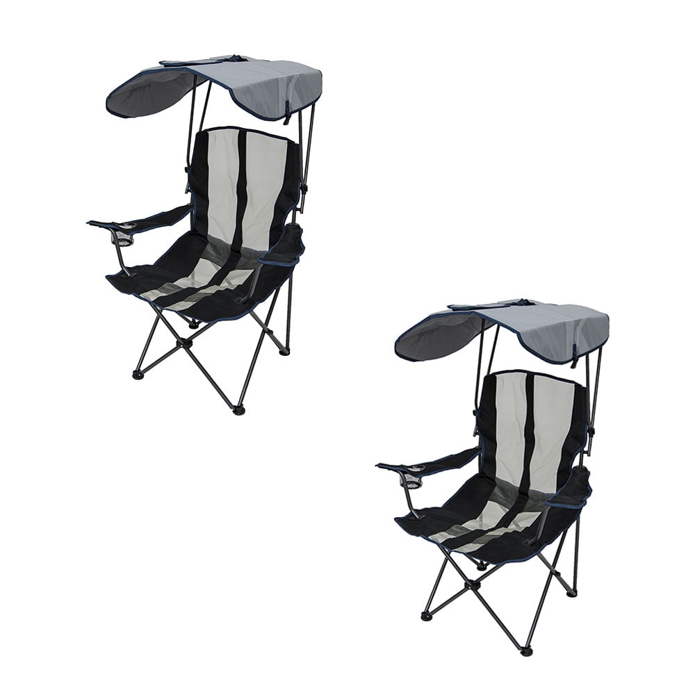Canopy Chair Kids Beach Camping Shade Cup Holder Sports Sun Folding Kelsyus New 