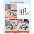 thumbnail image 6 of VEVOR Baby Spacecraft Musical Table Toys for 1-3 Years Old, Learning Activity Desk with Space Theme & Soft-glow Star Projector & 60+ Sound Sources, Toddler Learning Table for Kids 6+ Months, 6 of 9