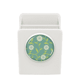 thumbnail image 1 of Verde blanco flores Patron decorativo Estuche de escritorio, 1 of 4