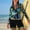 #238-Green, variant on Warop Tankini Set for Woman, Hawaiian Print Conservative Two-Piece Swimsuit with Zipper, Sun Protective for Beach and Sports