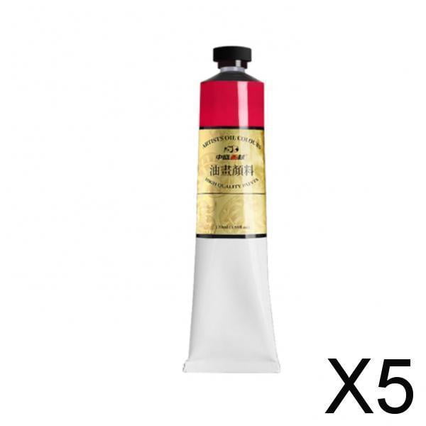 5x 1pc Al Tubo Ml Pintura Al Profesion Suministros Niños , La Lámpara Roja 5 piezas