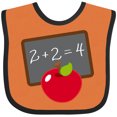 thumbnail image 3 of Inktastic Chalkboard and Apple School Boys or Girls Baby Bib, 3 of 4