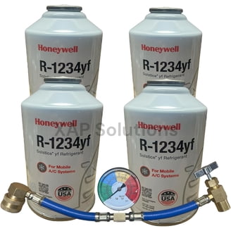 Honeywell HFO-1234yf R1234-yf200g x 4本入 Honeywell R1234YF AC Refrigerant Refill, Recharge Gas Coolant for