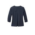 thumbnail image 4 of MERCER+METTLE Women's Stretch Crepe 3/4-Sleeve Blouse | Women's Lightweight Dressy Top, Business Casual Shirt for Work - Night Navy 4XL, 4 of 7