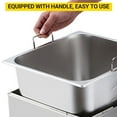 thumbnail image 4 of GloryStar 11L Deep Fryer with 1700W Power, Stainless Steel Heating Tube, Temperature Adjustable from 60℃–200℃, Oil Drain Hook Included, 4 of 7