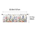 thumbnail image 3 of Patterned Kitchen Short Curtain with Water Resistant Feature, Decorative Half Window Curtain for Kitchen Windows, Washable Light Filtering Curtain for Home Kitchen Decor and Sunlight Control, 3 of 7