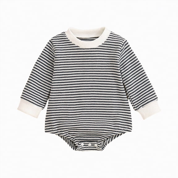Hessimy Infant Baby Girl Summer Short Sleeve Bubble Romper One-piece Newborn Baby Girl Pink Bow Onesie Outfit(Dark Blue