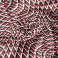 thumbnail image 5 of Ambesonne Geometric Window Valance, Vibrant Grid Tile, 54" X 18", Vermilion Black White, 5 of 5