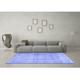 thumbnail image 3 of Ahgly Company Indoor Square Persian Blue Traditional Area Rugs, 6' Square, 3 of 4