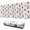 White Christmas Santa, variant on Long Mouse Pads for Desk,White Christmas Santa Pattern Desk Mats on Top Of Desks, Desk Mouse Pad Extra Large with 3mm Non-Slip Base and Stitched Edge for Gaming,Office,Work,Home 31.5x11.8in