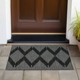 thumbnail image 6 of Addison Rugs Chantille Indoor/Outdoor Transitional Geometric Black Washable Rectangle Rug, 1'8" x 2'6", 6 of 6