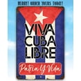thumbnail image 5 of Metal Sign - Viva Cuba Libre - Metal Sign - Use Indoor/Outdoor - Makes a Great Home Decor and Gift for Cubans Under $20 (8" x 12"), 5 of 5