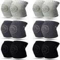 thumbnail image 2 of OITY 5 Pairs Baby Knee Pads for Crawling (6-24 Months) - Non-Slip Elastic Cotton Toddler Leg Protectors, 2 of 7