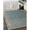 thumbnail image 3 of Ahgly Company Machine Washable Indoor Square Abstract Ash Gray Area Rugs, 6' Square, 3 of 7