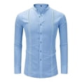 thumbnail image 1 of Camisas Casual Guayabera Cubana Para Hombre Manga Larga, 1 of 7