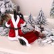 thumbnail image 3 of Inteprter Funda de botella de vino de Navidad, vestido completo de manga, ropa roja Universal, bolsa de de comedor para el hogar, decoración de boda, Kits de decoración para fiestas G-JT103 Inteprter HA068079-01, 3 of 6