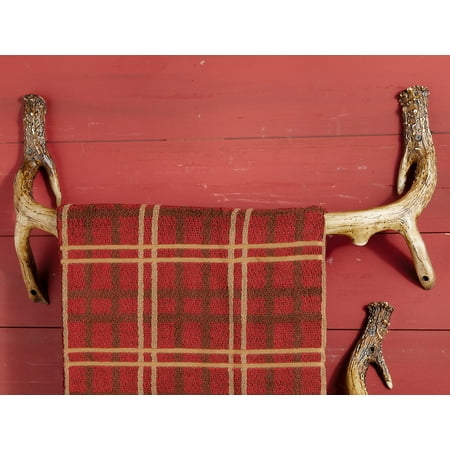 - Mountain Mikes Rustic Bath Towel Rack - Cabin Bath Accessories