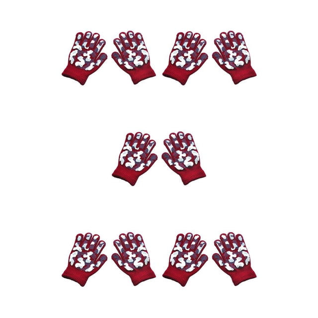 Guantes de invierno Qarigey para niños con patrón de camuflaje Type2 NO2