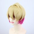 thumbnail image 3 of Hoshino Akuamarin Peluca de Cosplay Oshi No Ko, peluca corta de 32cm, peluca de Anime Rosa naranja, pelucas sintéticas resistentes al calor, 3 of 5